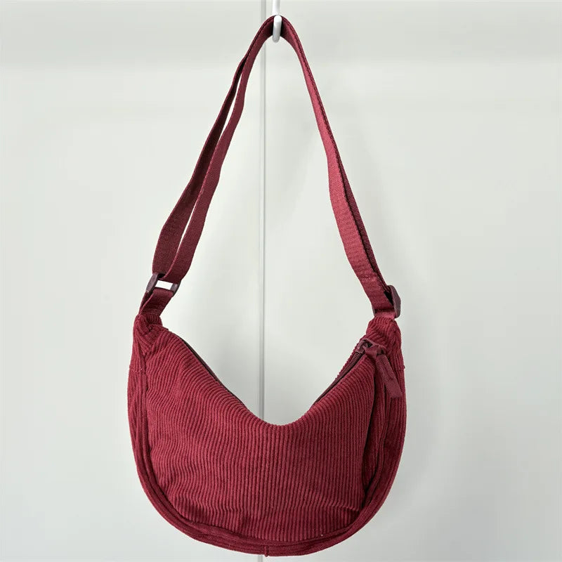 Corduroy Hobo Bag