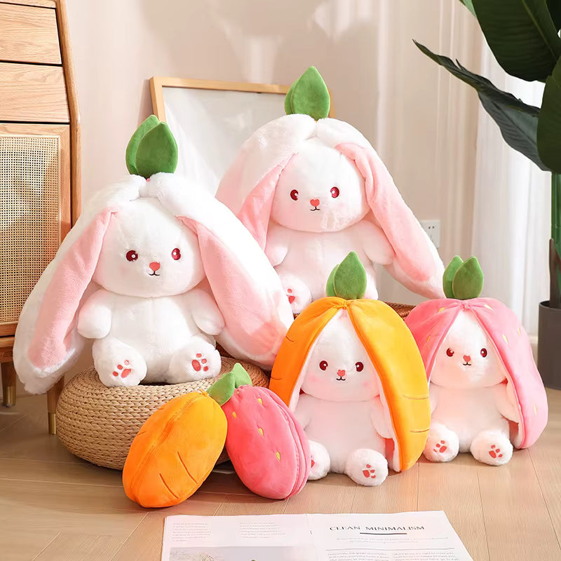 Strawberry Carrot Bunny Plush