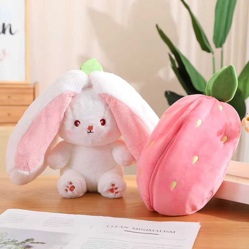 Strawberry Carrot Bunny Plush