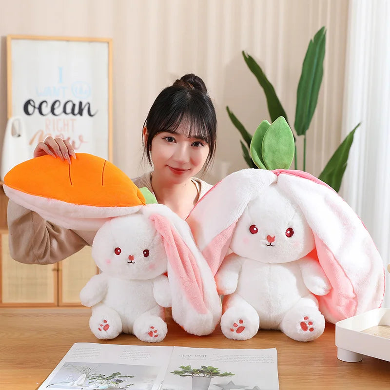 Strawberry Carrot Bunny Plush