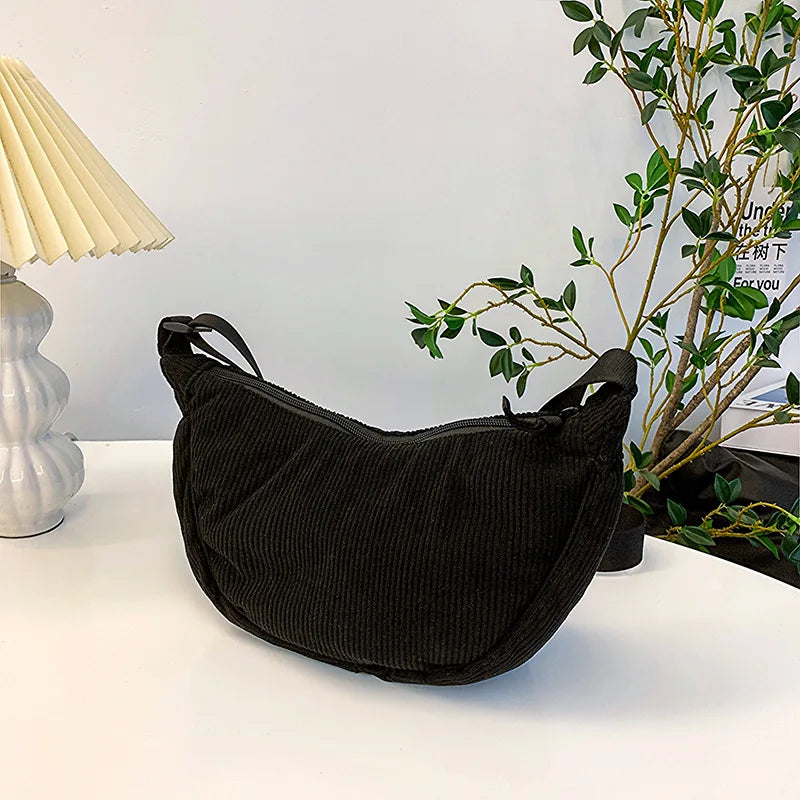 Corduroy Hobo Bag