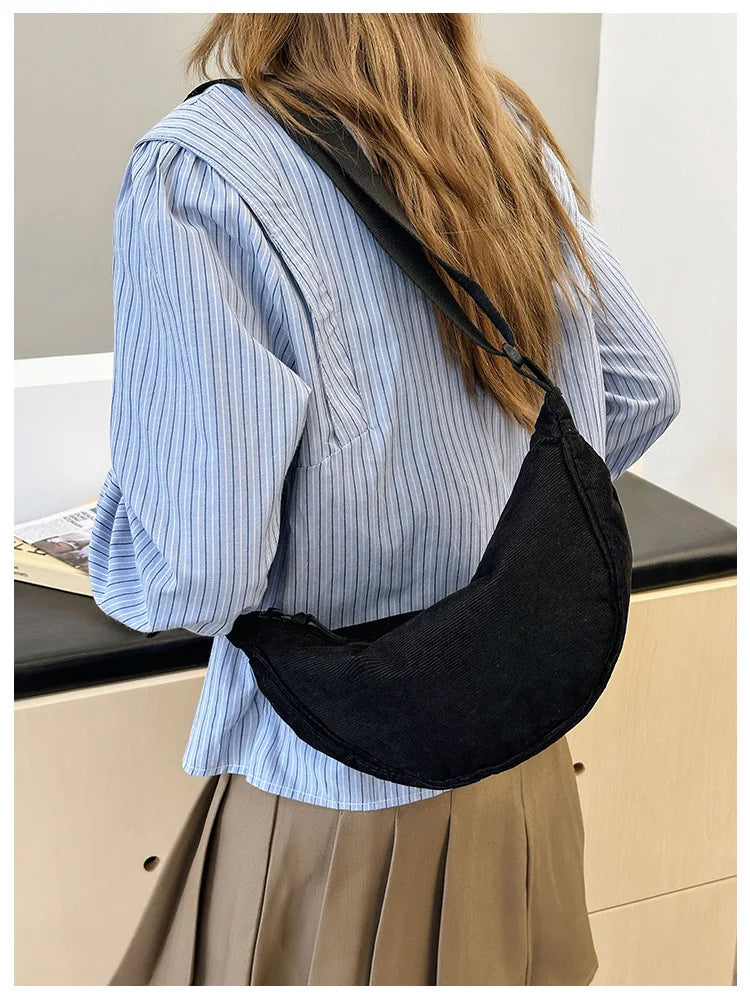 Corduroy Hobo Bag