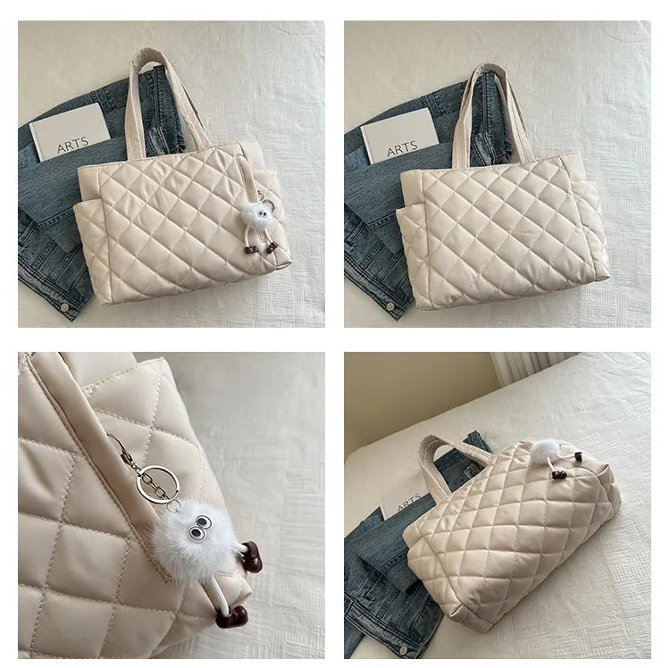 Puffy Quilted Tote Bag