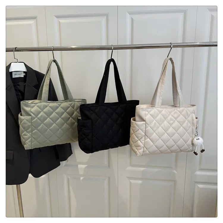 Puffy Quilted Tote Bag