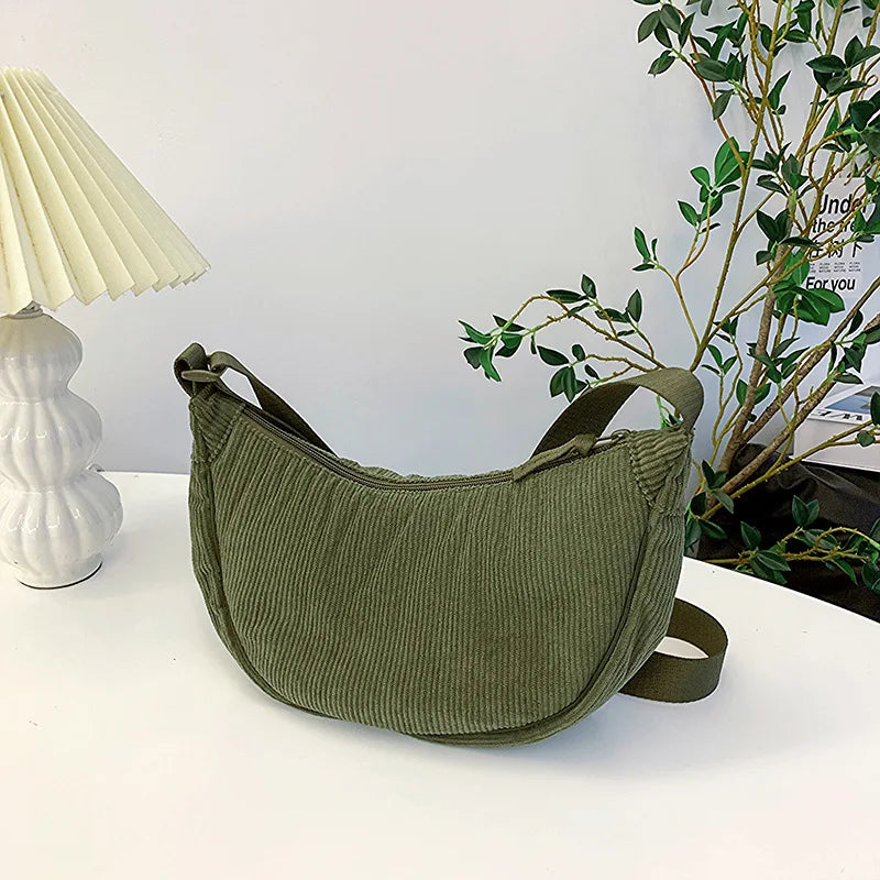 Corduroy Hobo Bag