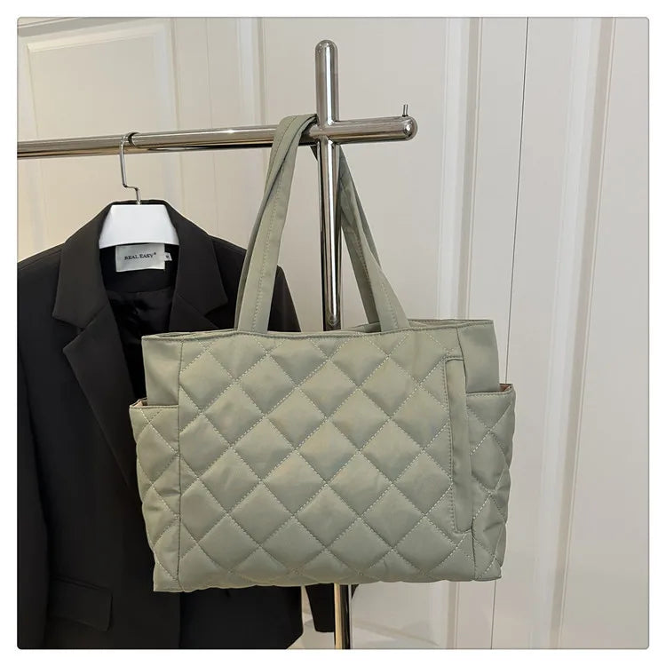 Puffy Quilted Tote Bag