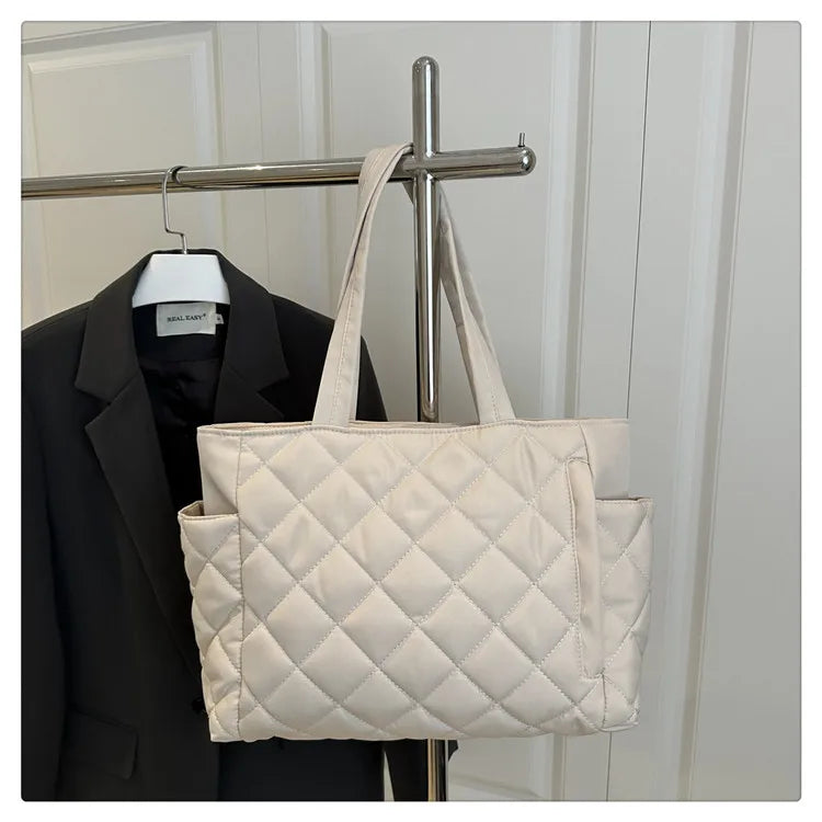Puffy Quilted Tote Bag