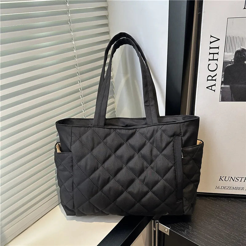 Puffy Quilted Tote Bag