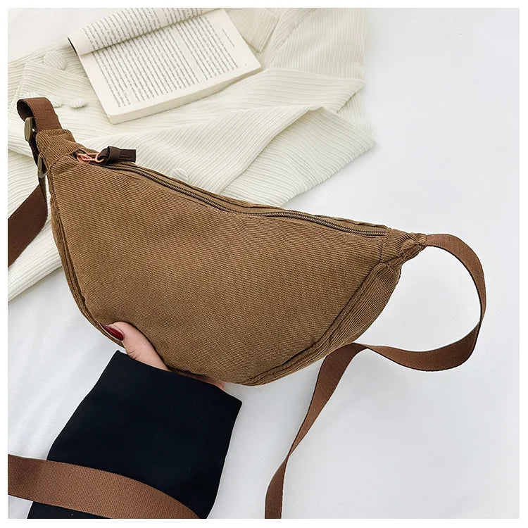 Corduroy Hobo Bag