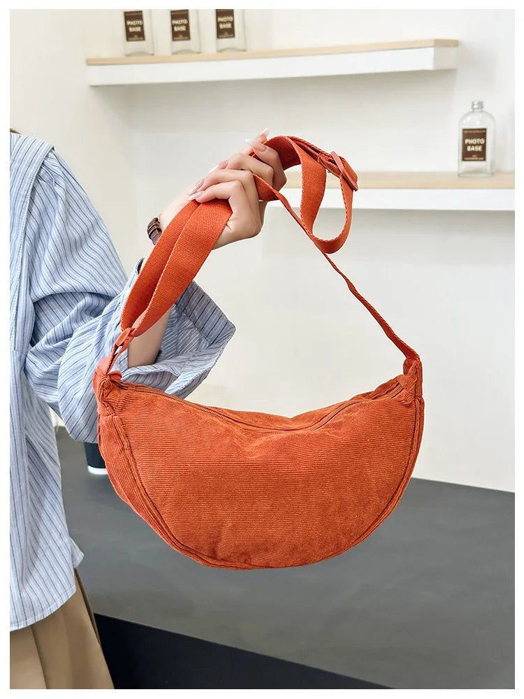 Corduroy Hobo Bag