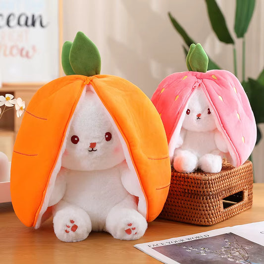 Strawberry Carrot Bunny Plush