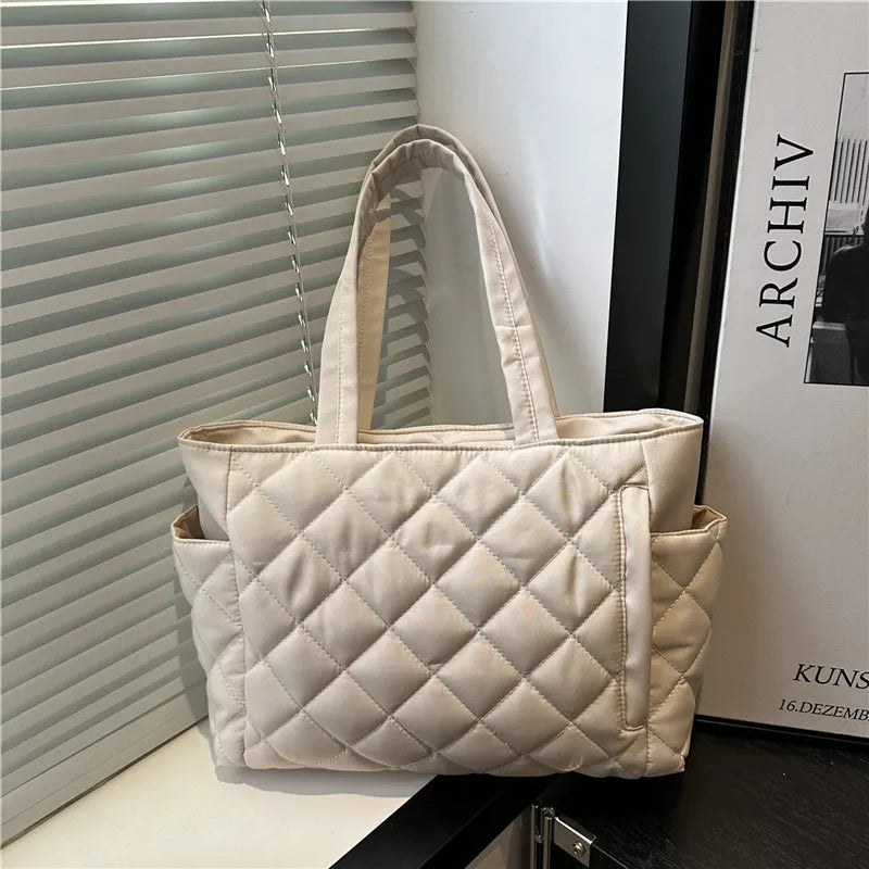 Puffy Quilted Tote Bag