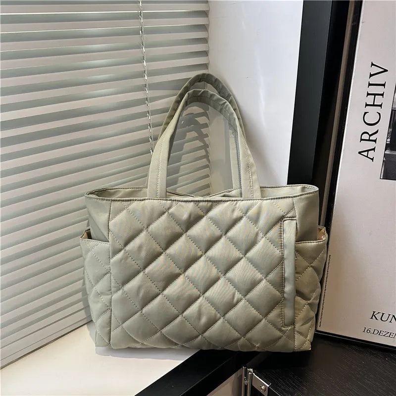 Puffy Quilted Tote Bag