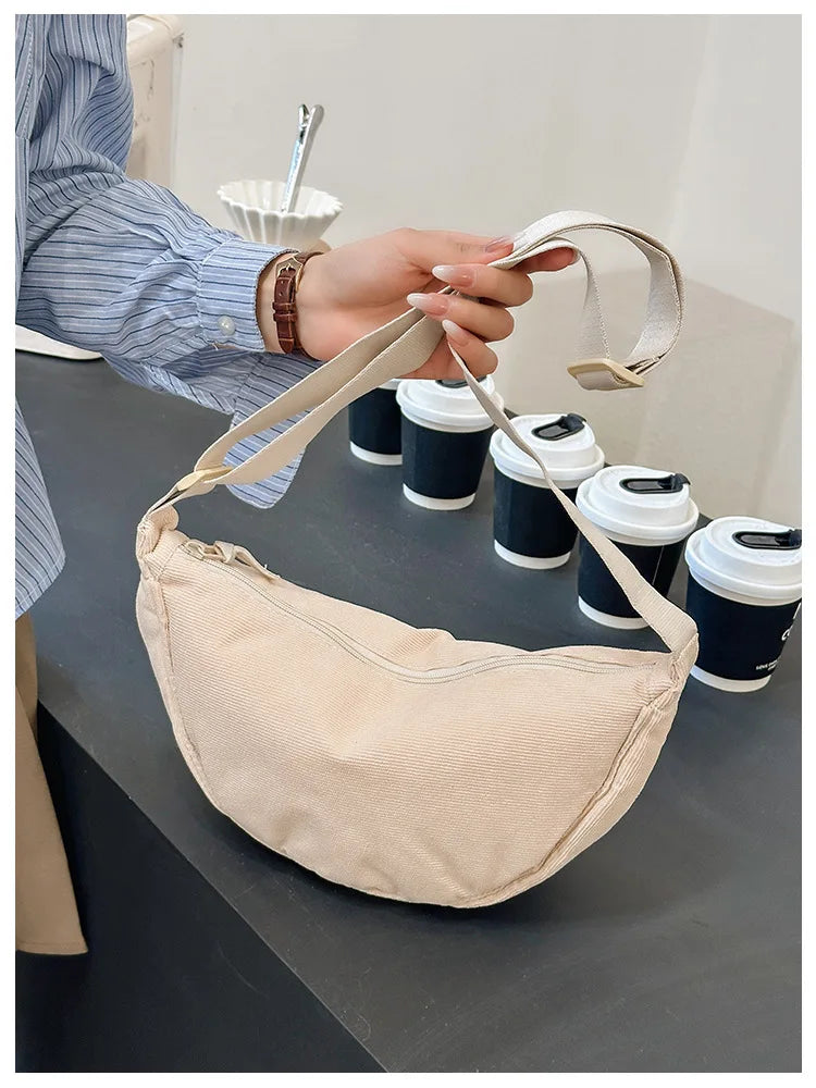 Corduroy Hobo Bag