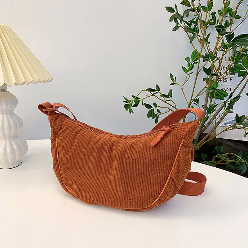 Corduroy Hobo Bag