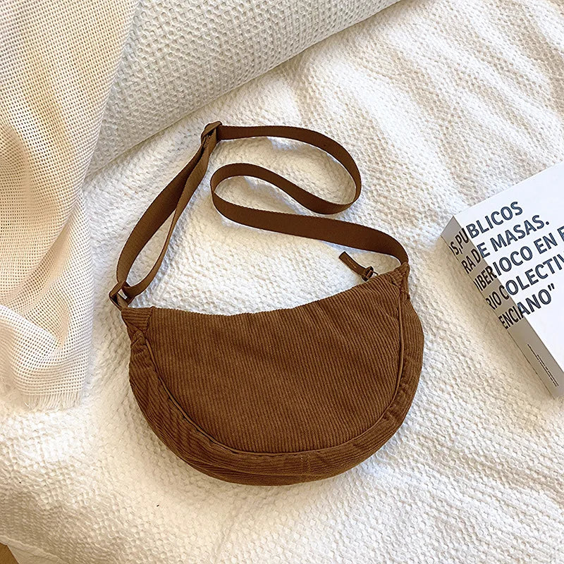 Corduroy Hobo Bag