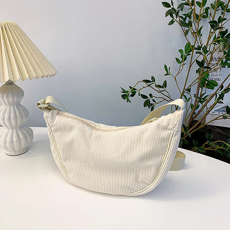 Corduroy Hobo Bag